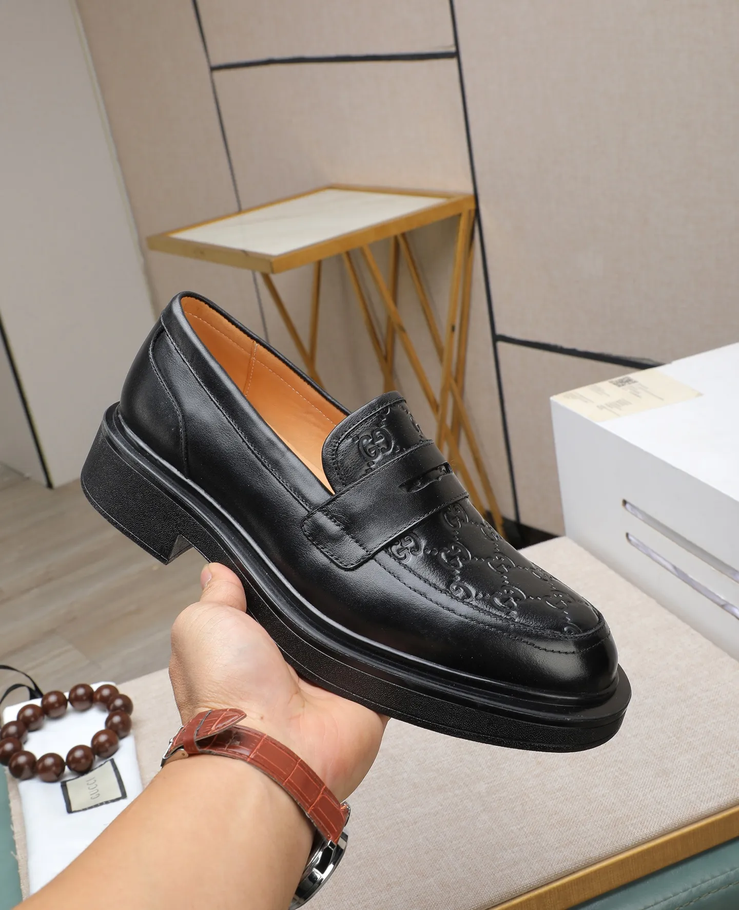 Men's shoes 💰520 📛📛Original (water-dyed cow lining) GUCCI official website formal shoes🌀 Italian 🇮🇹Imported cowhide➕Top imported water-dyed cowhide lining💋Finely handmade Original bottom, the real thing looks better when photographed in person Standard size 38-44